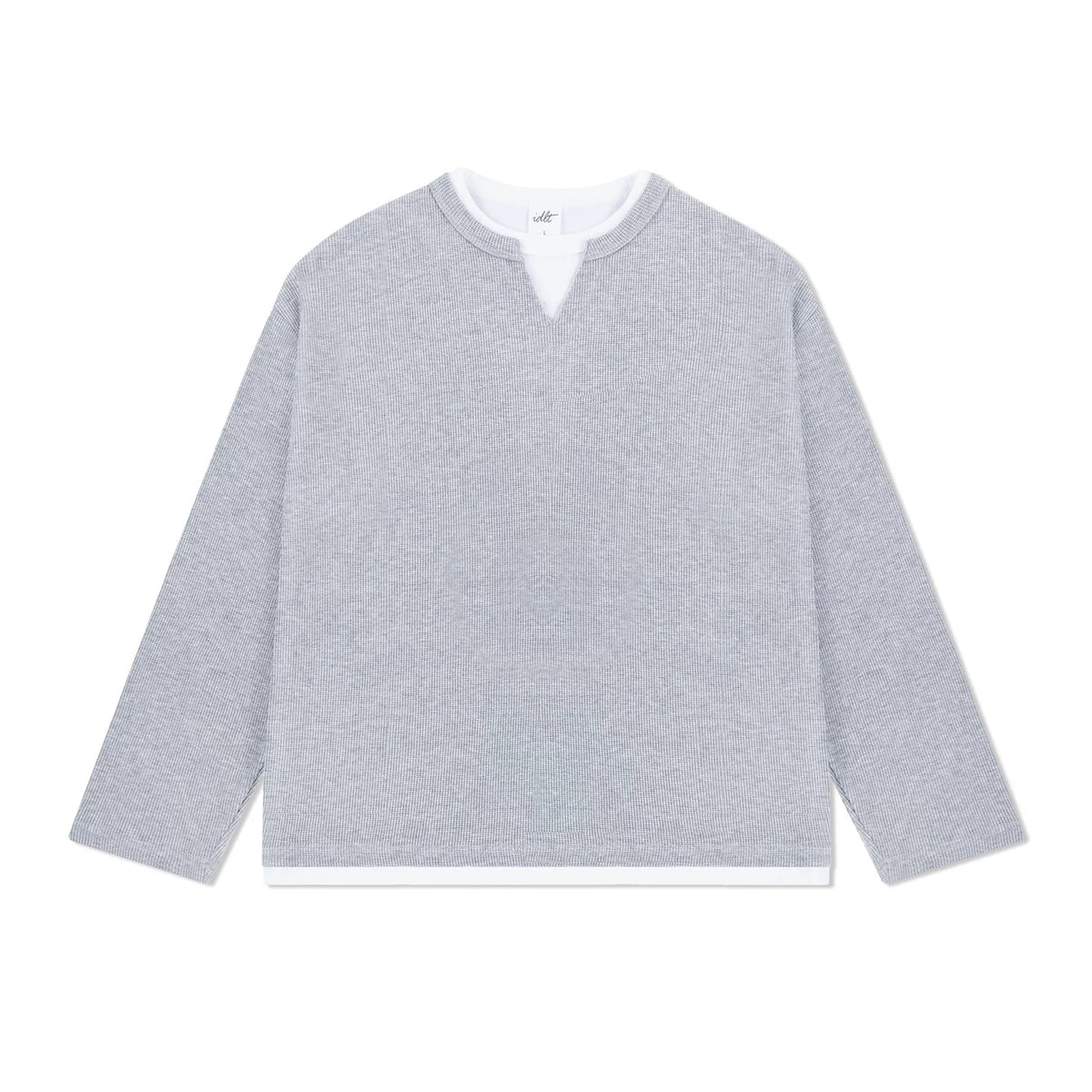 Layernotch Waffle Long Sleeve Tee - Notkicks