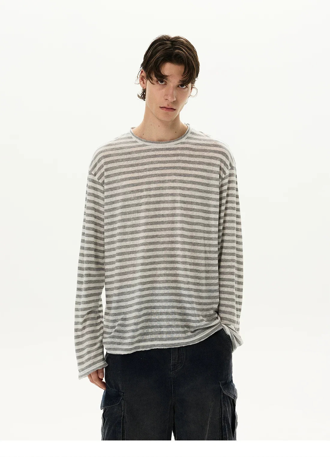 Tide Slouch Stripe Long Sleeve Tee - Notkicks