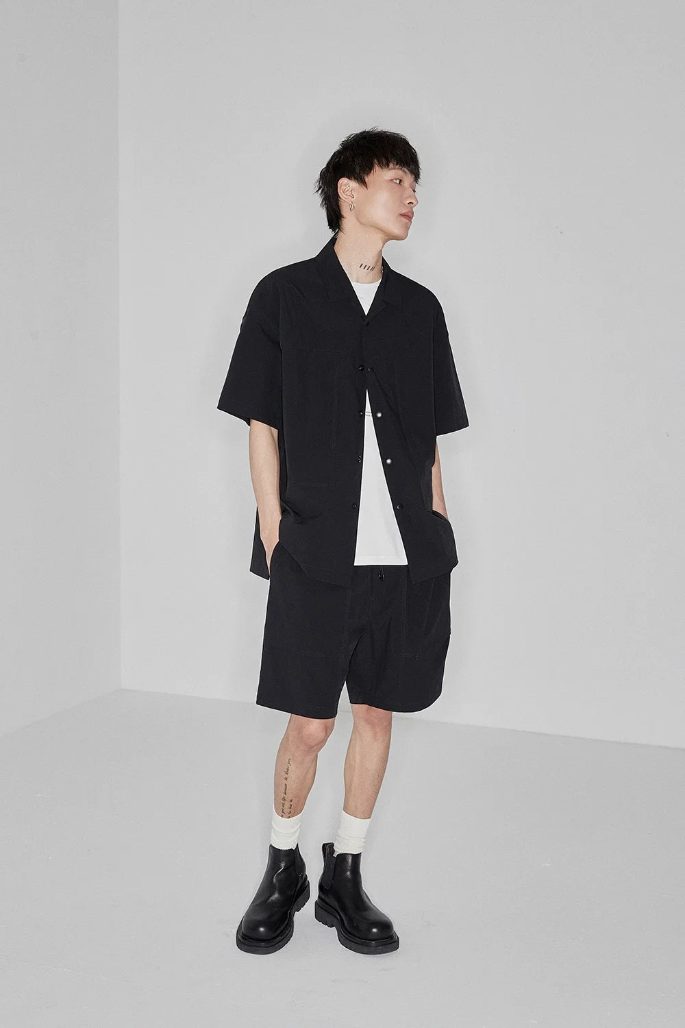 Color Block Letter Print Standard Tee - Notkicks