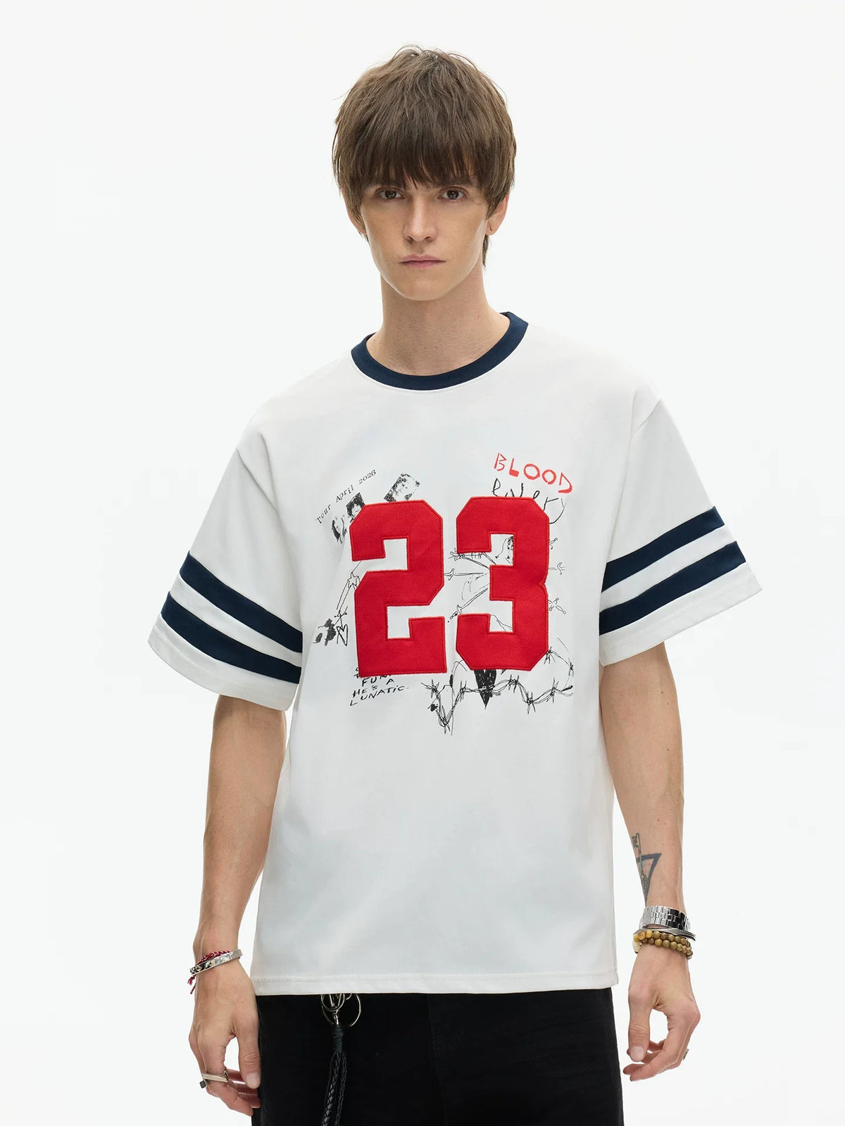Blood Tour 23 Varsity Tee - Notkicks