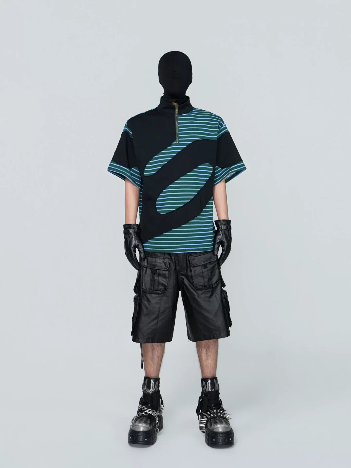 Tidal Vector Half-Zip Striped Tech Tee - Notkicks