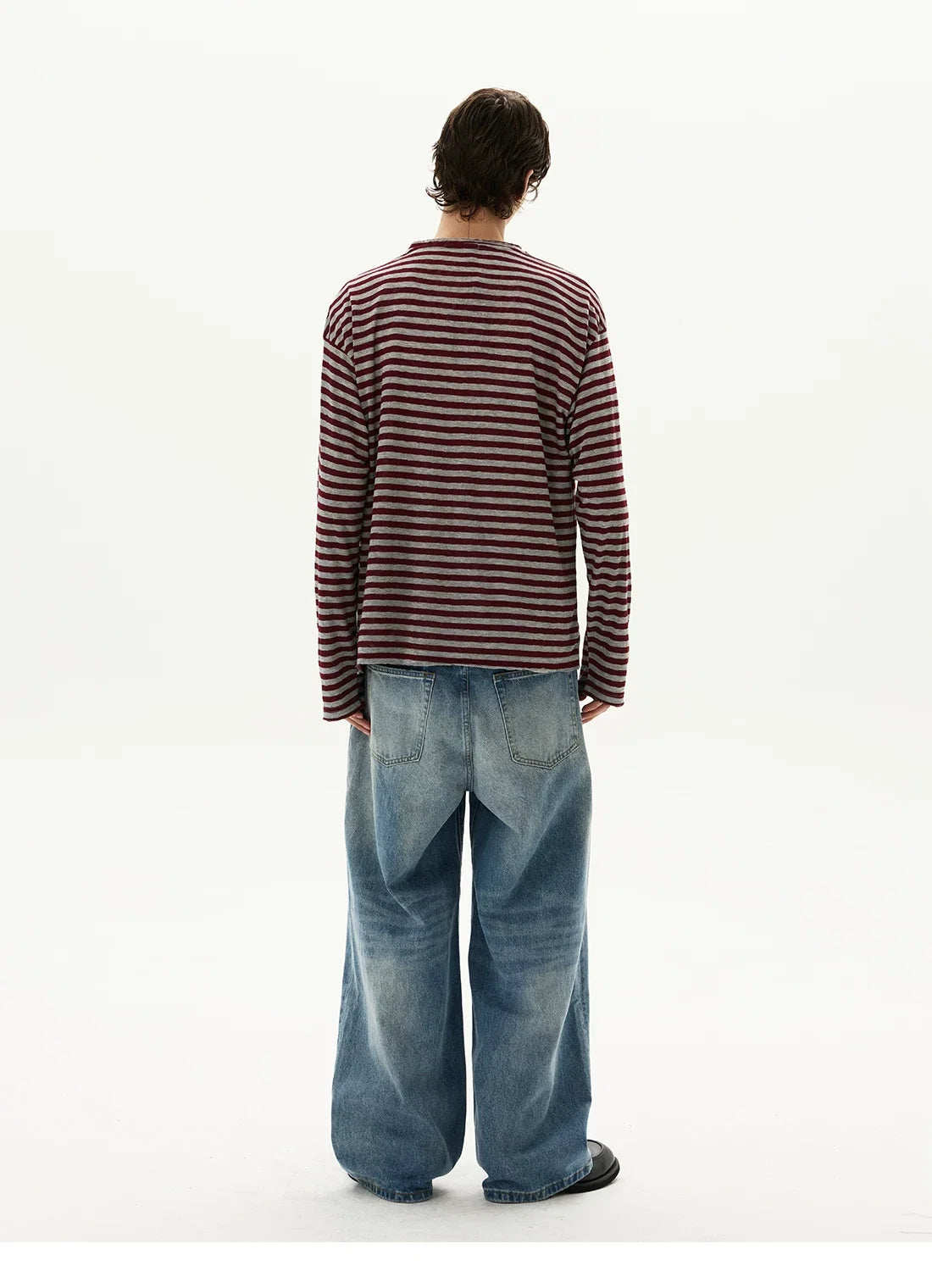 Tide Slouch Stripe Long Sleeve Tee - Notkicks