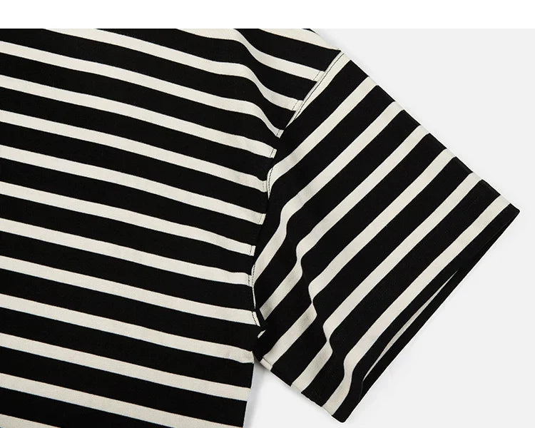 Monoline Striped Box Tee - Notkicks