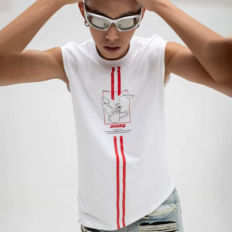 Redline Cowboy Graphic Sleeveless Tee - Notkicks