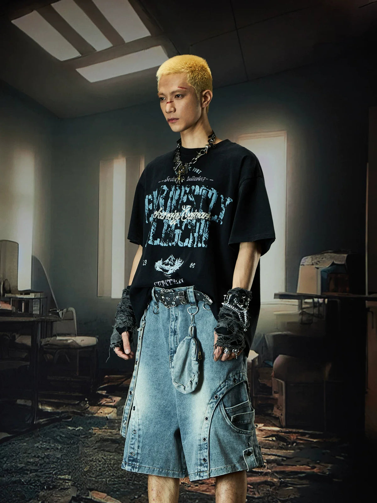 Nebula Varsity Oversize Graphic Tee - Notkicks