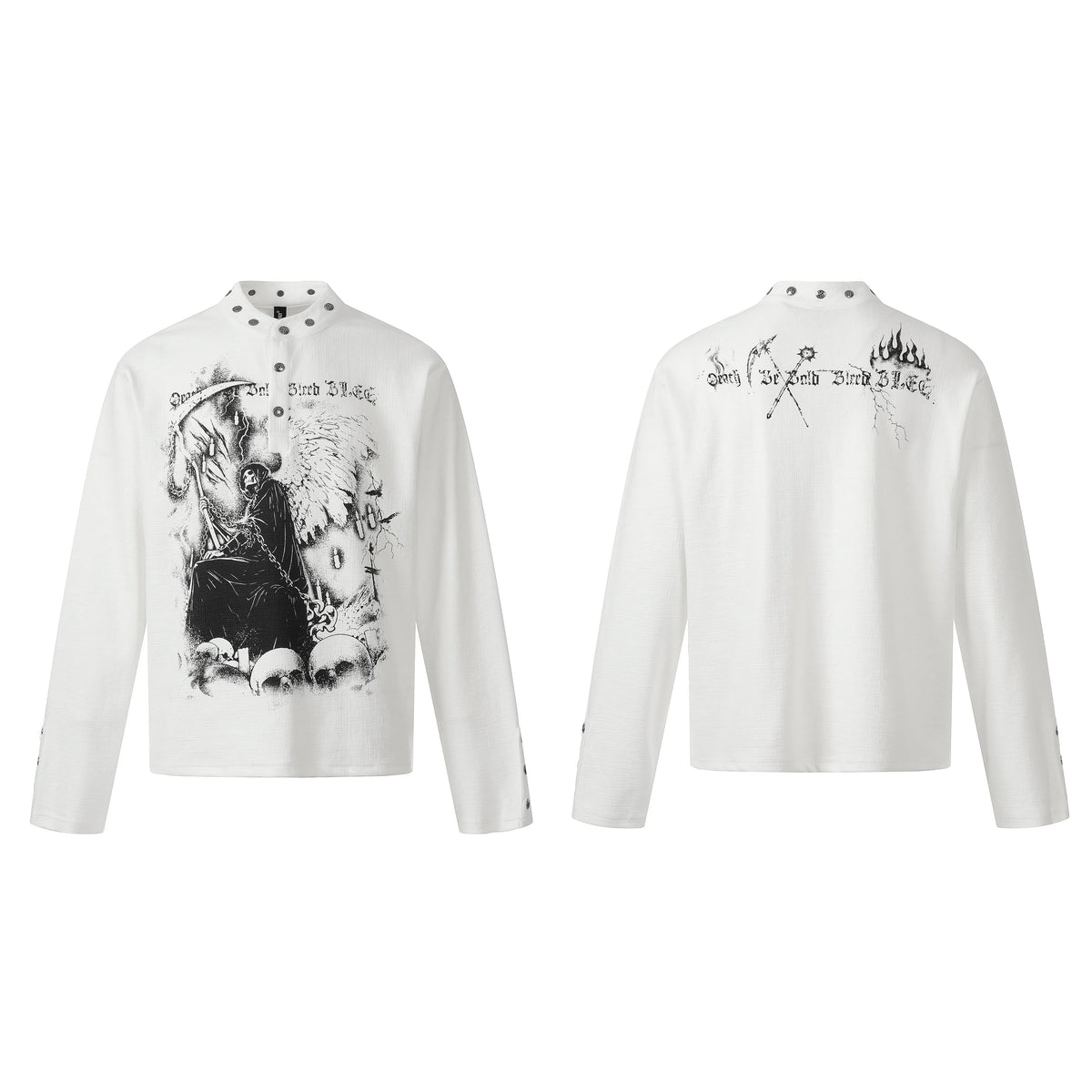 Reaper Crown Sigil High‑Neck Tee - Notkicks