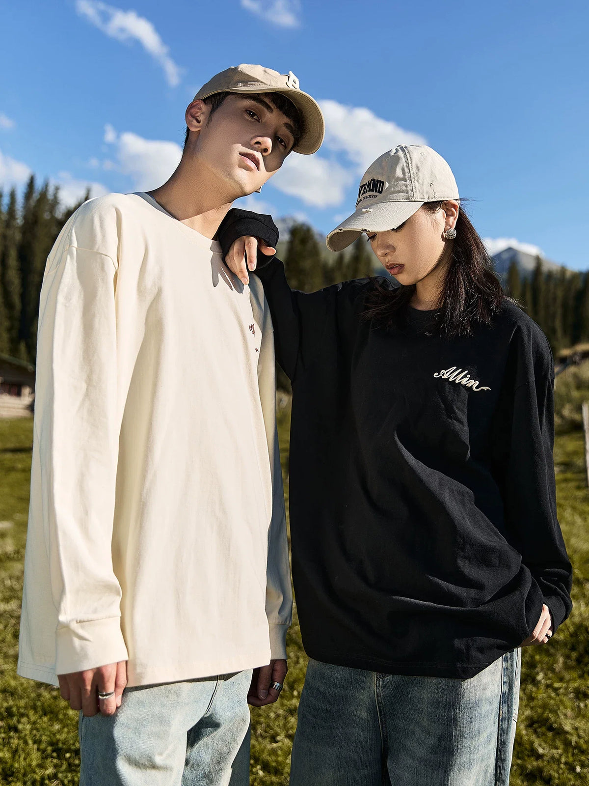 Alpine Script Graphic Long Sleeve Tee - Notkicks