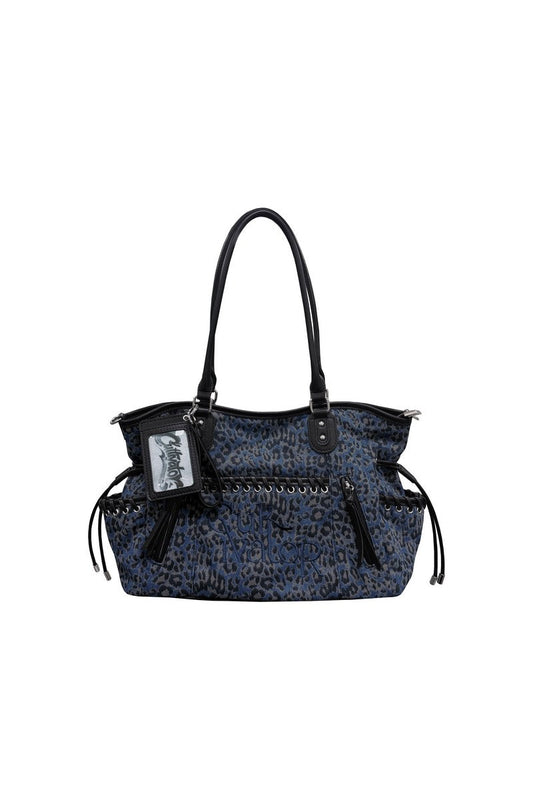 Leopard Denim Tote Bag - Notkicks