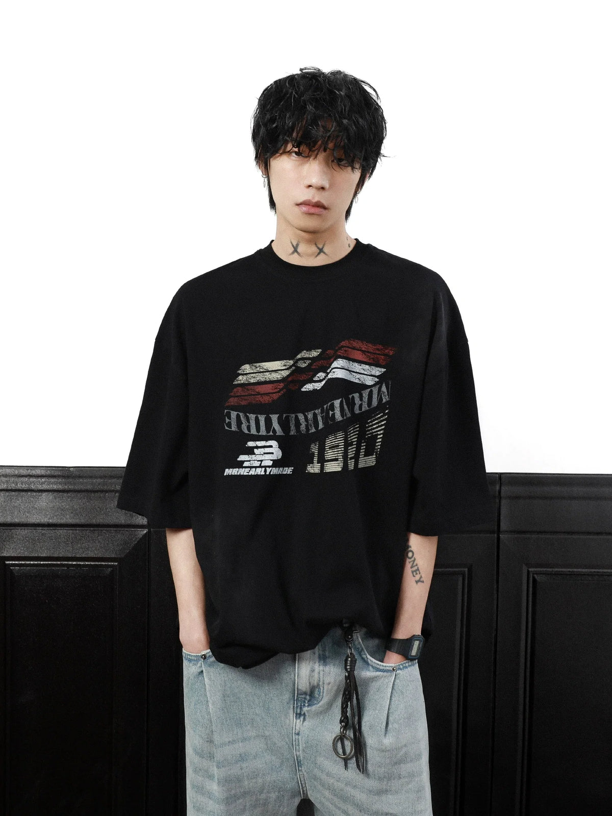 Gridline Drift Graphic Oversized Tee - Notkicks