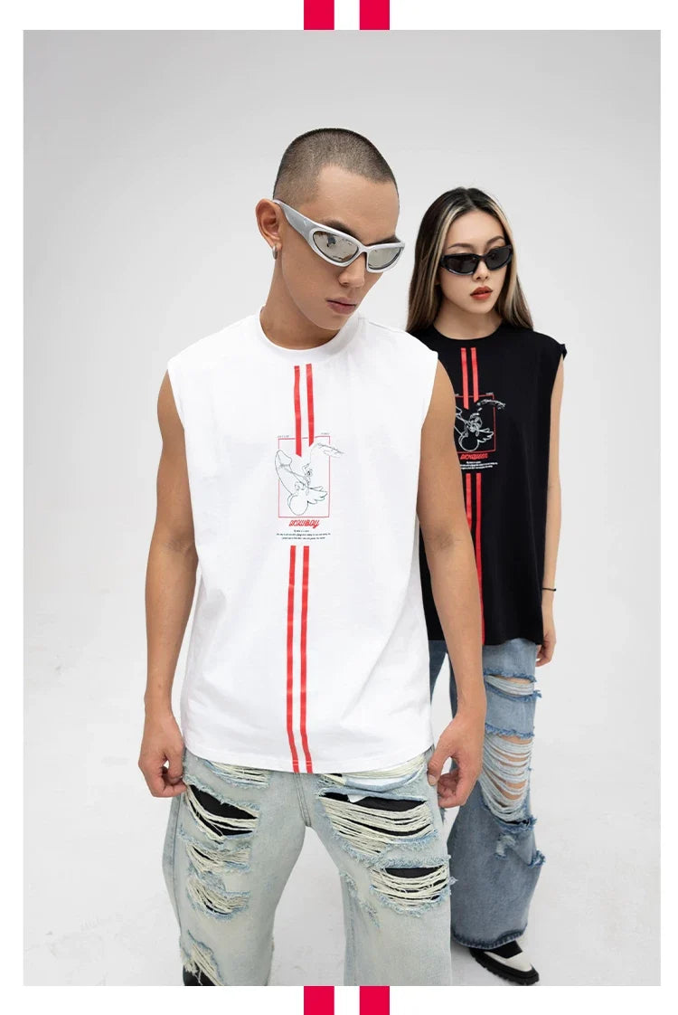 Redline Cowboy Graphic Sleeveless Tee - Notkicks