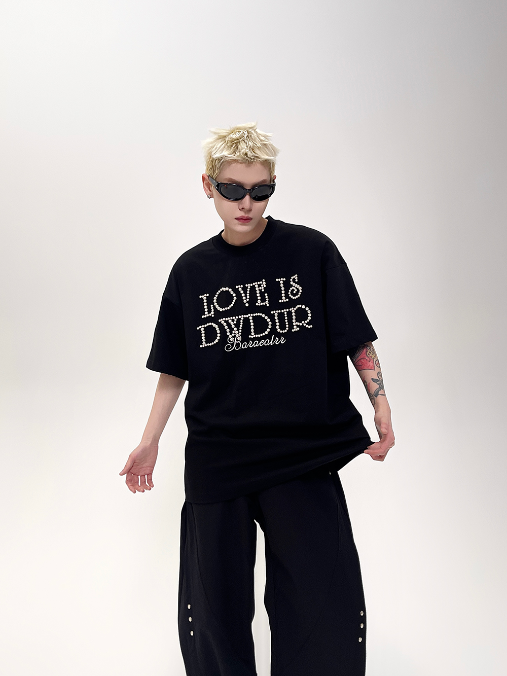 Love Is Dydup Pearl Lettering Tee - Notkicks