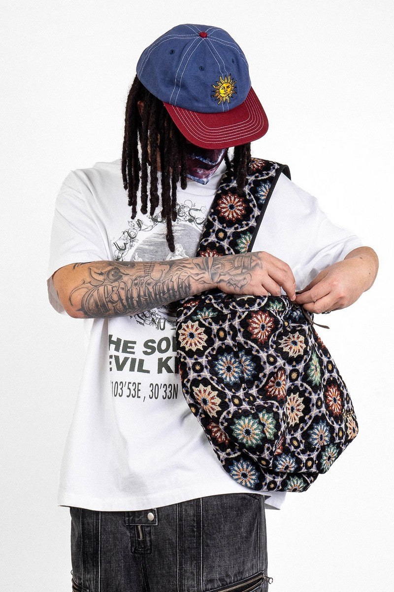 Jacquard Embroidered Crossbody Bag - Notkicks