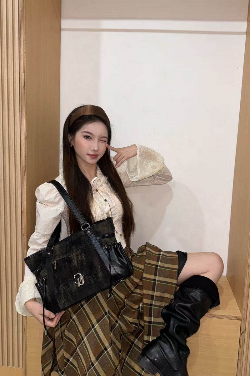 Washed Patchwork Tote Bag - Notkicks