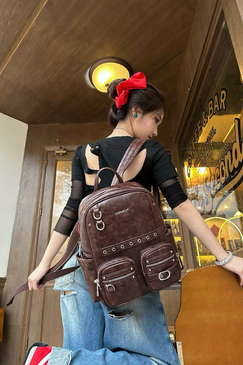 Waxed Leather Backpack - Notkicks
