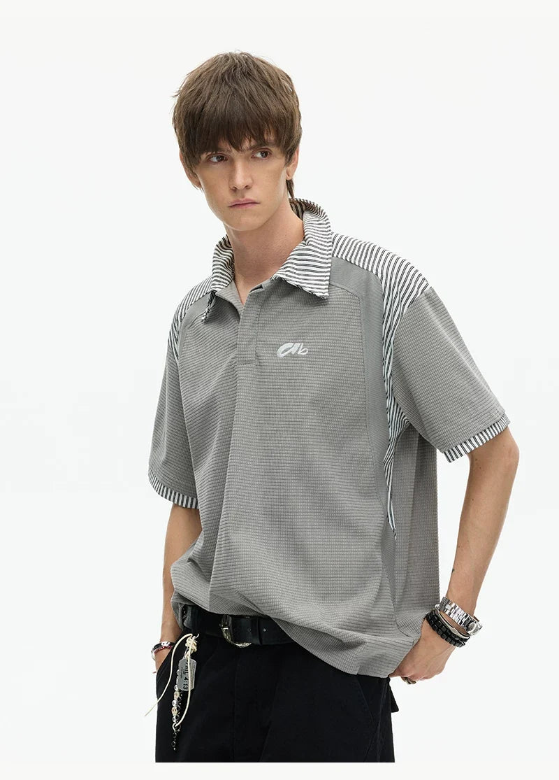 Stripe Collar Club Polo Tee - Notkicks