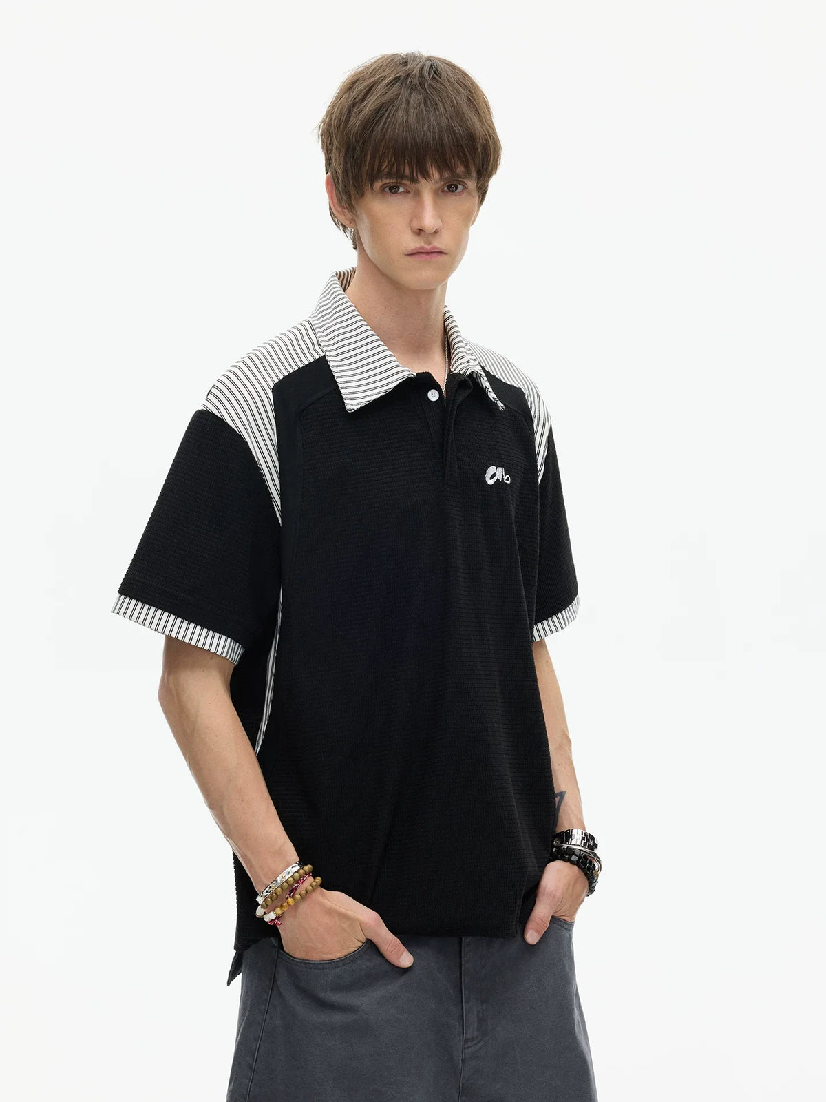 Stripe Collar Club Polo Tee - Notkicks
