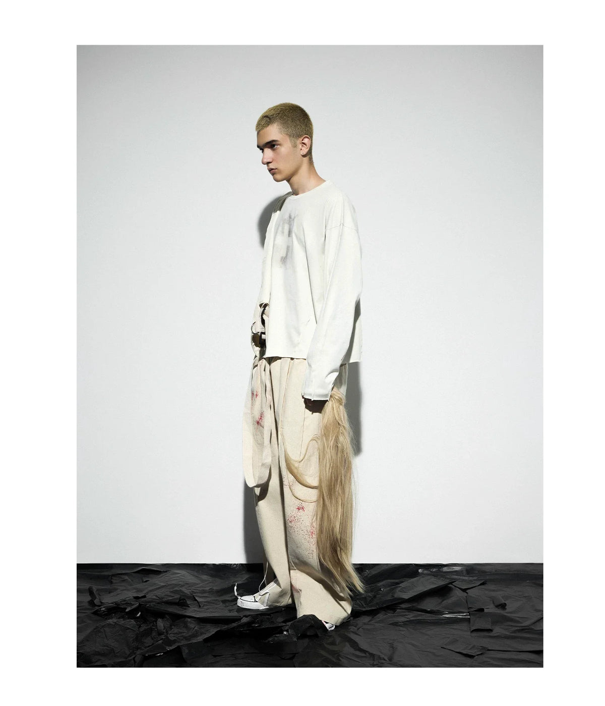 Cross Redemption Pinched Pleat Long Sleeve Tee - Notkicks