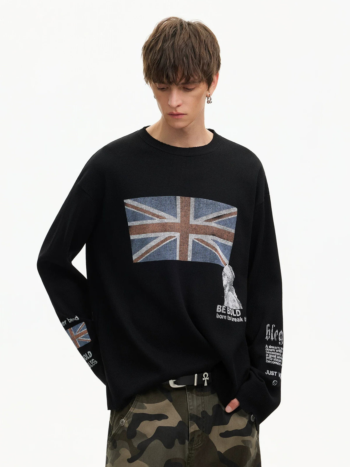 Union Wave Waffle Long-Sleeve Tee - Notkicks