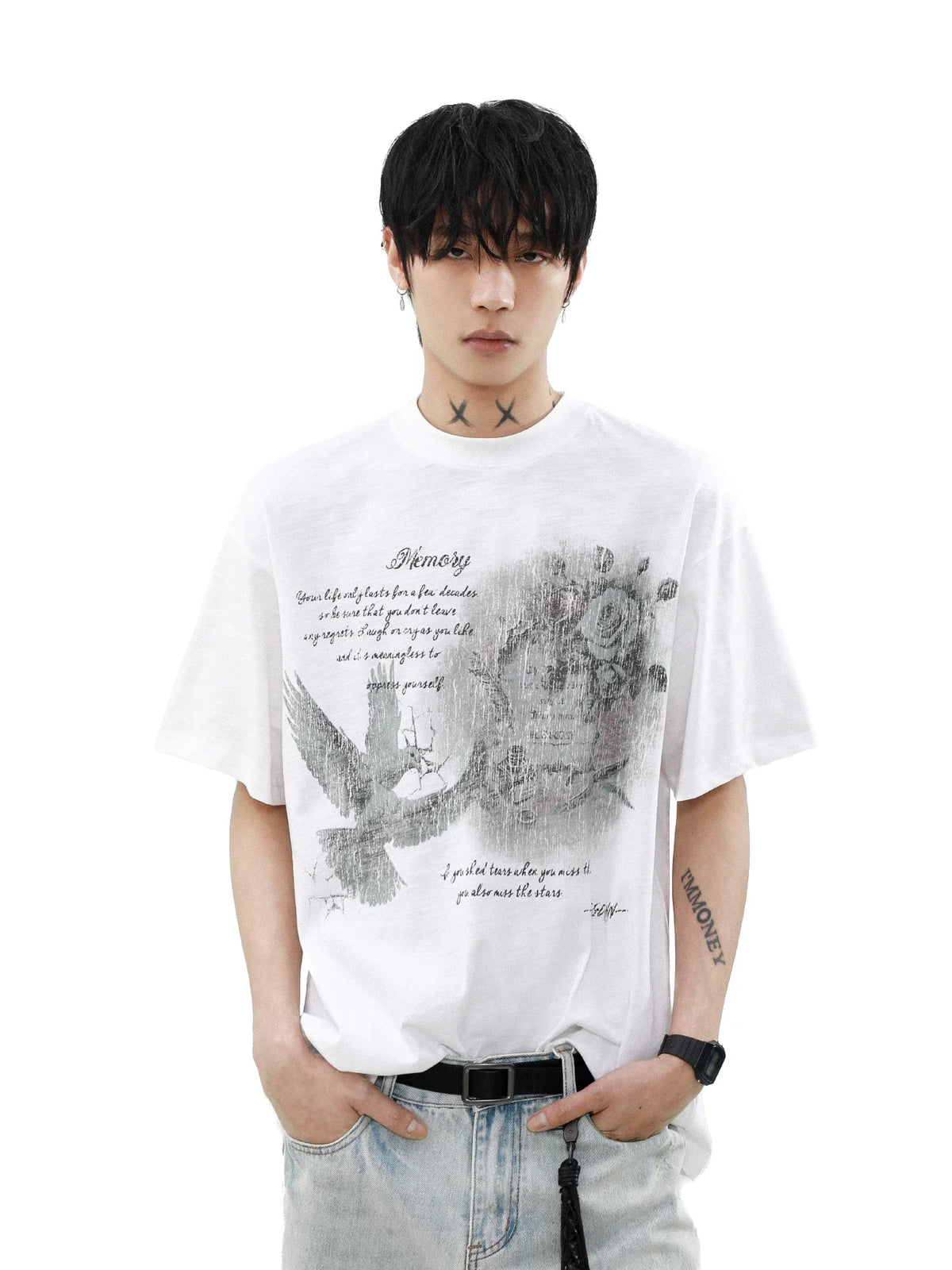 Faded Memory Dove Graphic Tee - Notkicks