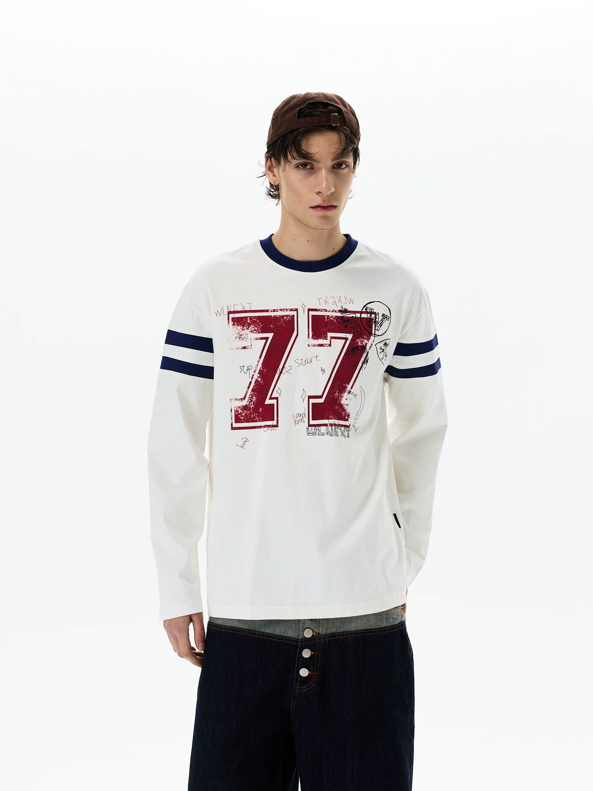 Chalkboard 77 Varsity Longsleeve Tee - Notkicks