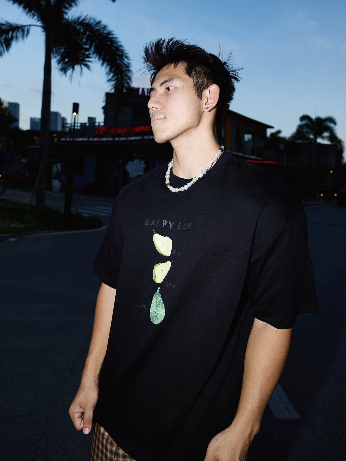 Happy Day Citrus Stack Graphic Tee - Notkicks