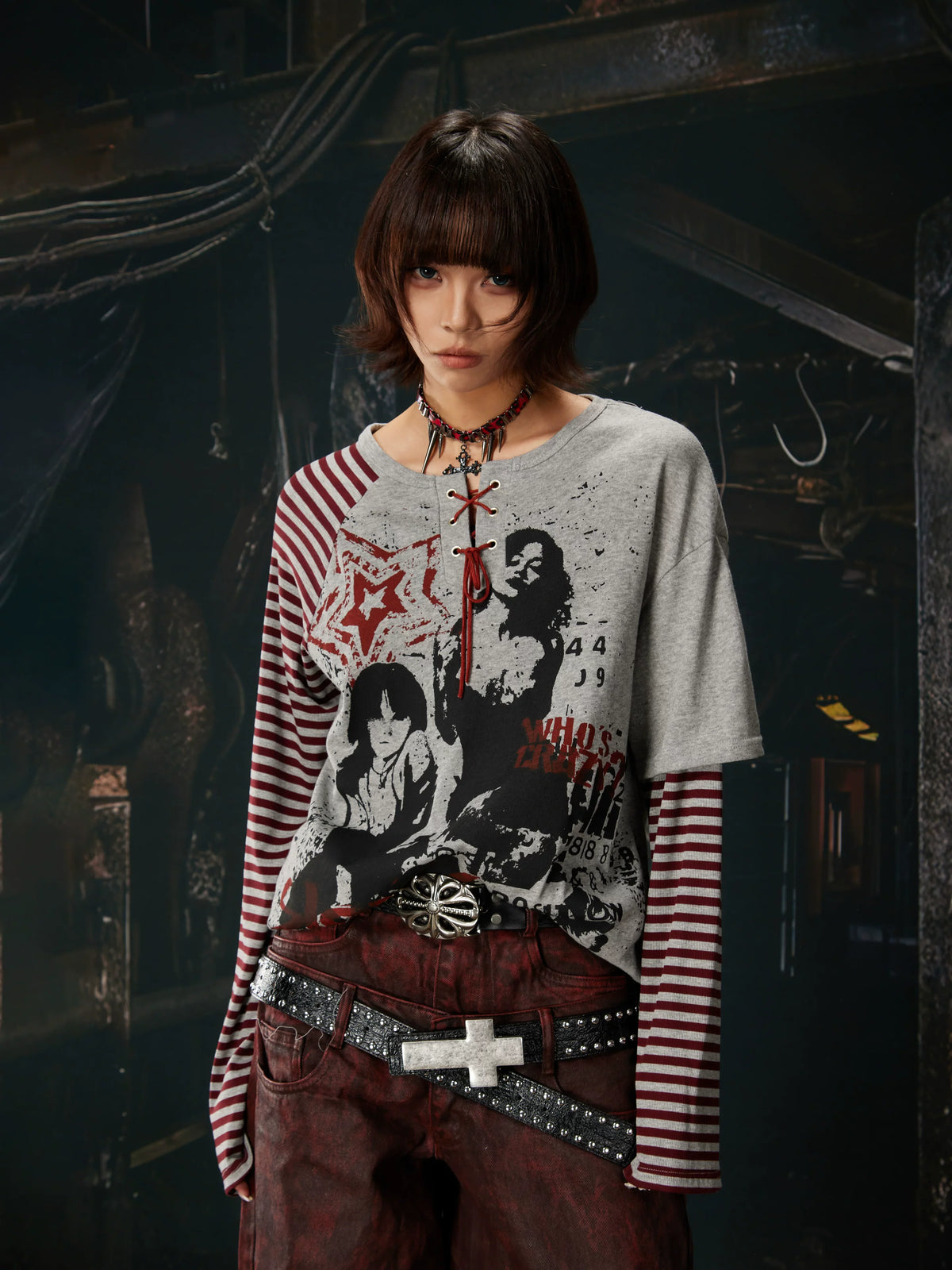 Riot Laced Revolt Graphic Layered Tee - Notkicks
