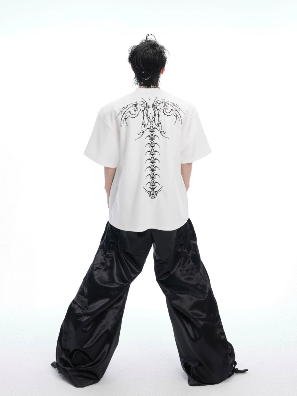Crystal Wing White Oversized Tee - Notkicks