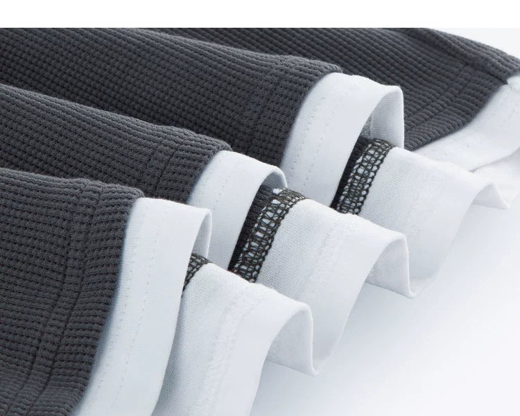 Layernotch Waffle Long Sleeve Tee - Notkicks