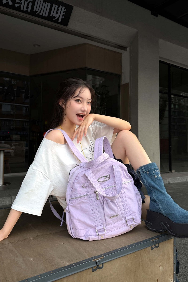 Ruched Nylon Backpack - Notkicks