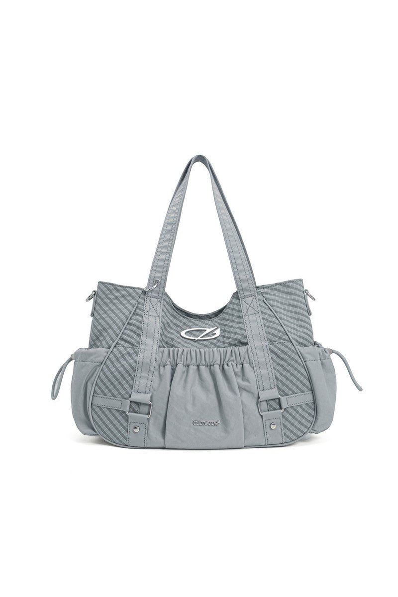 Ruched Nylon Tote Bag - Notkicks
