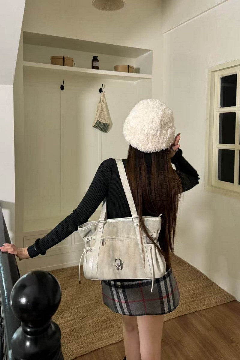 Washed Patchwork Tote Bag - Notkicks