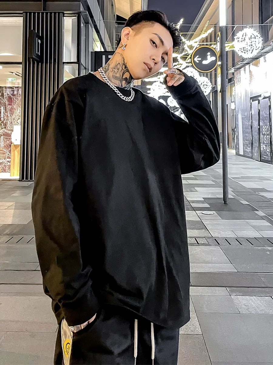 Essential Oversized Long‑Sleeve Tee - Notkicks