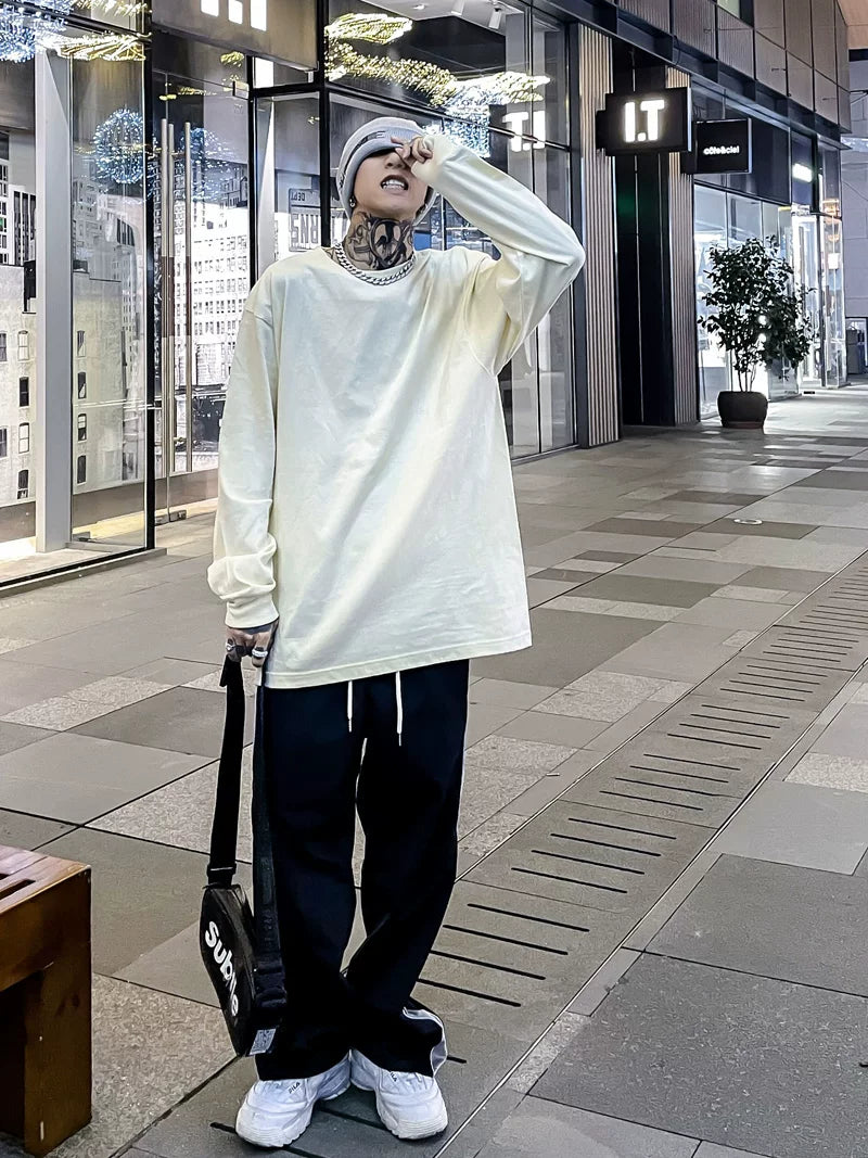 Essential Oversized Long‑Sleeve Tee - Notkicks