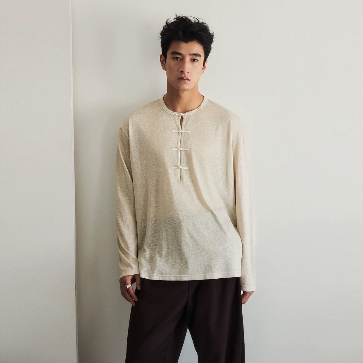 InkLatch Drape Henley Tee - Notkicks
