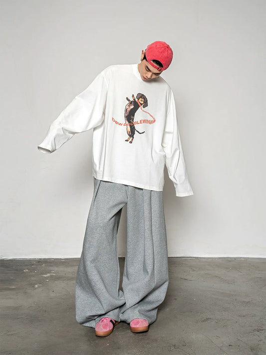 Pixel Pup Graphic Longsleeve Tee - Notkicks