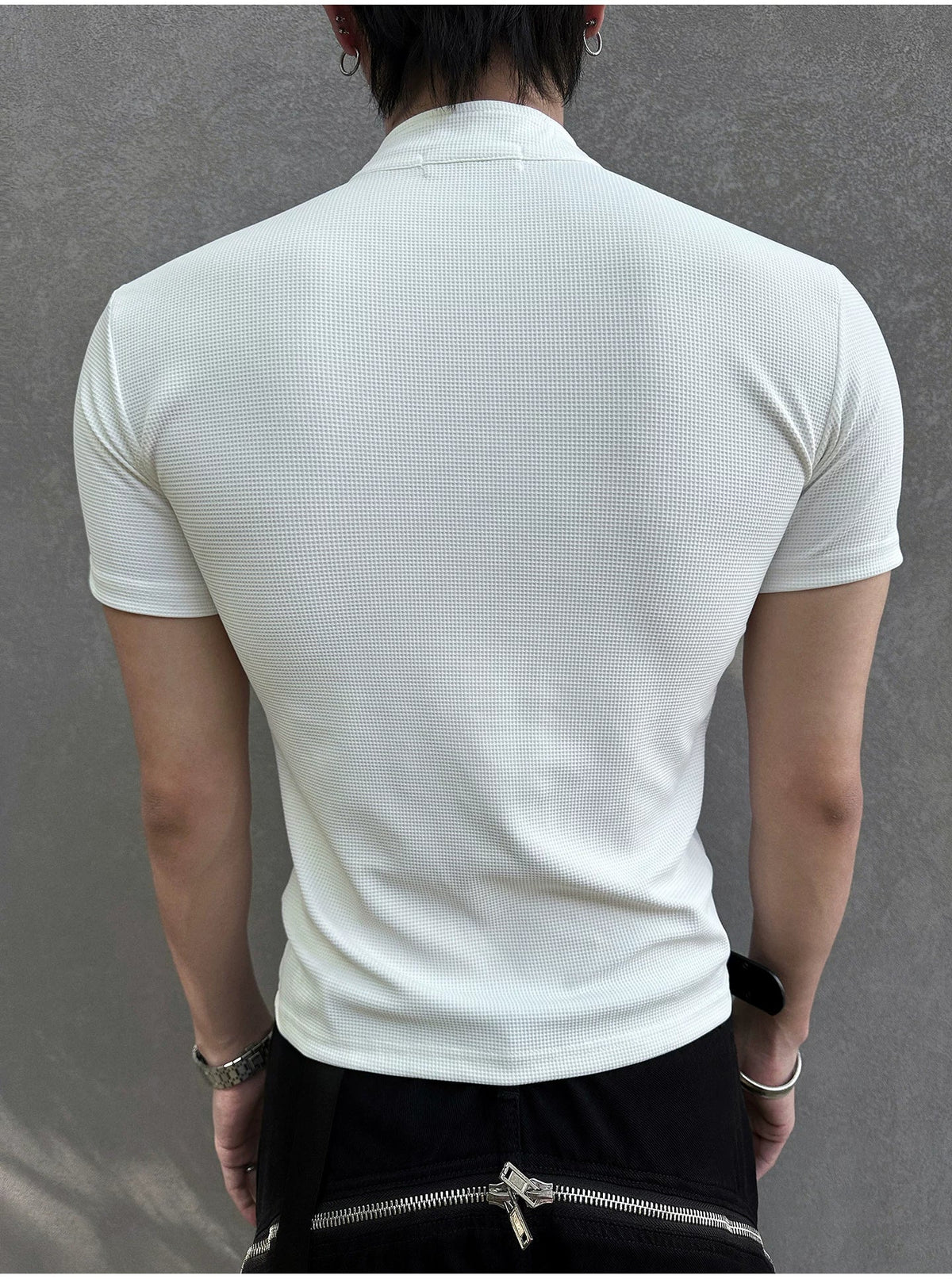 Frostgrid Sculpt Zip Mock Tee - Notkicks