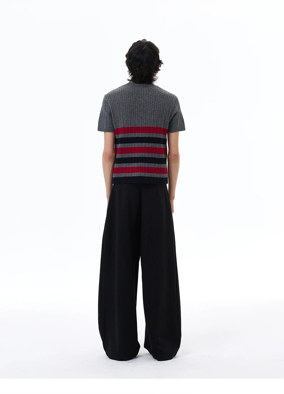 Metro Stripe Ribbed Knit Tee - Notkicks