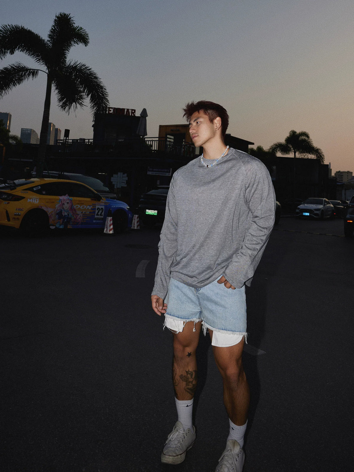 Twilight Drift Jersey Long Sleeve Tee - Notkicks