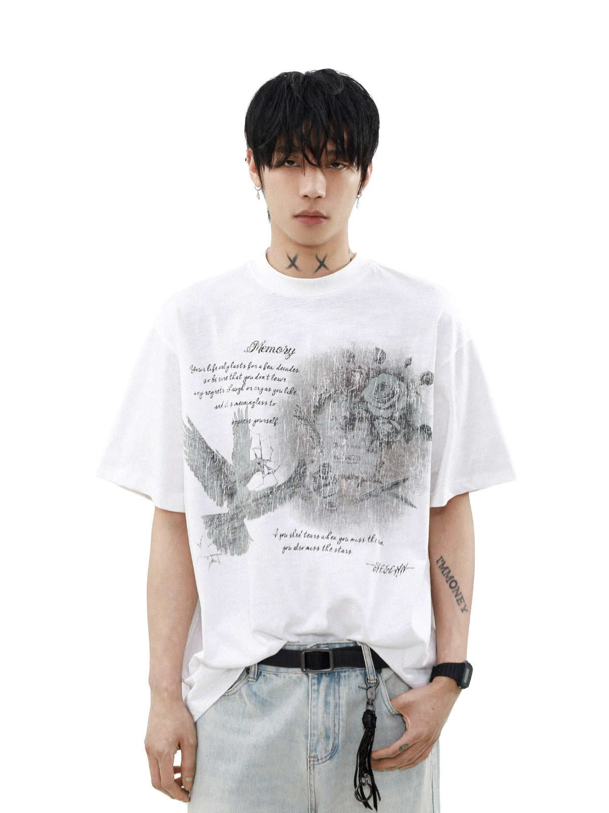 Faded Memory Dove Graphic Tee - Notkicks