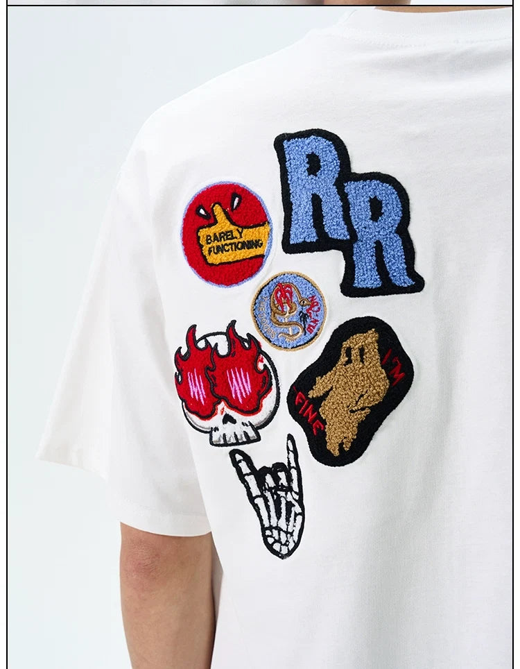 Graphic Patch "THE DOODS" T-Shirt - Notkicks