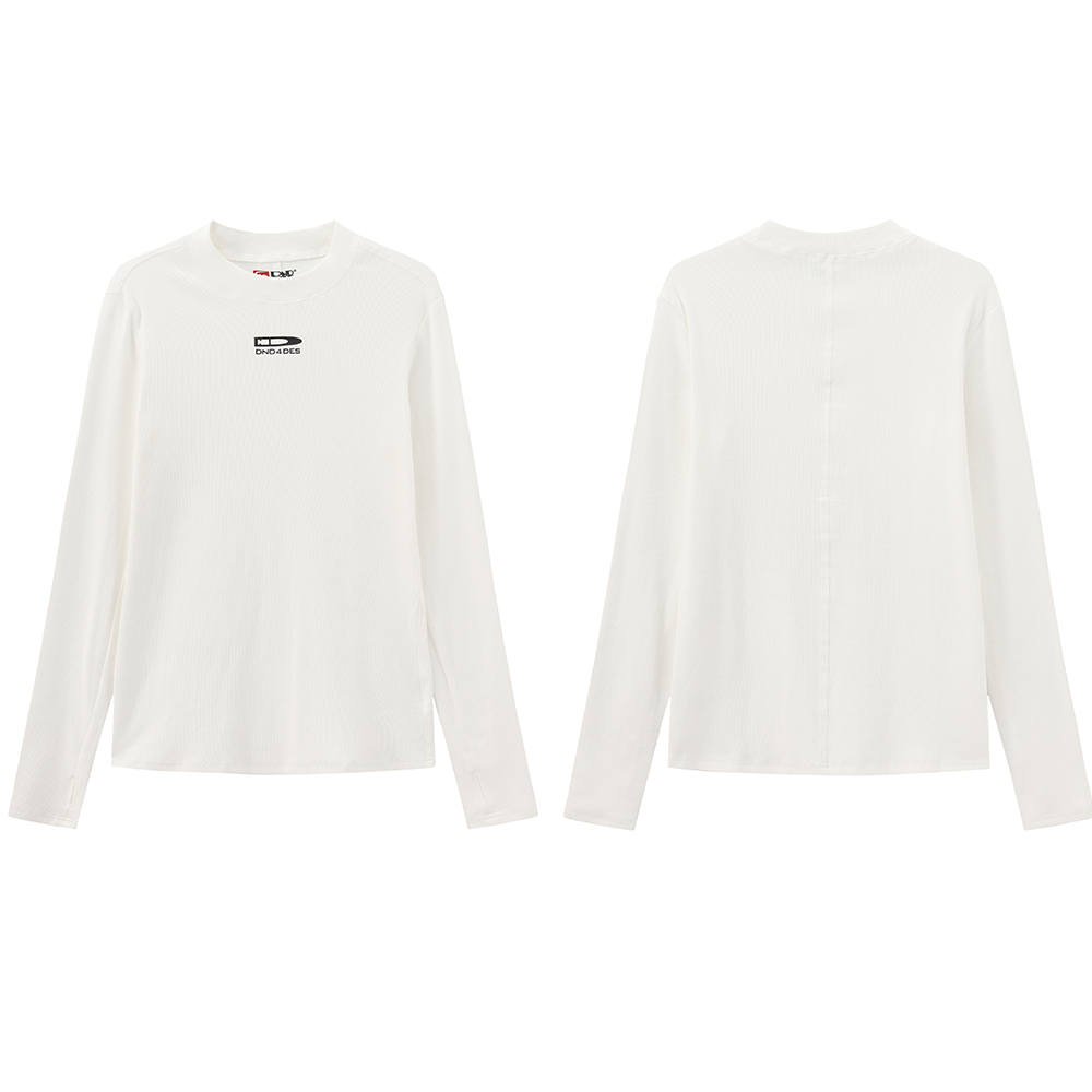 Logo Ribbed Compression Long Sleeve Tee - Notkicks