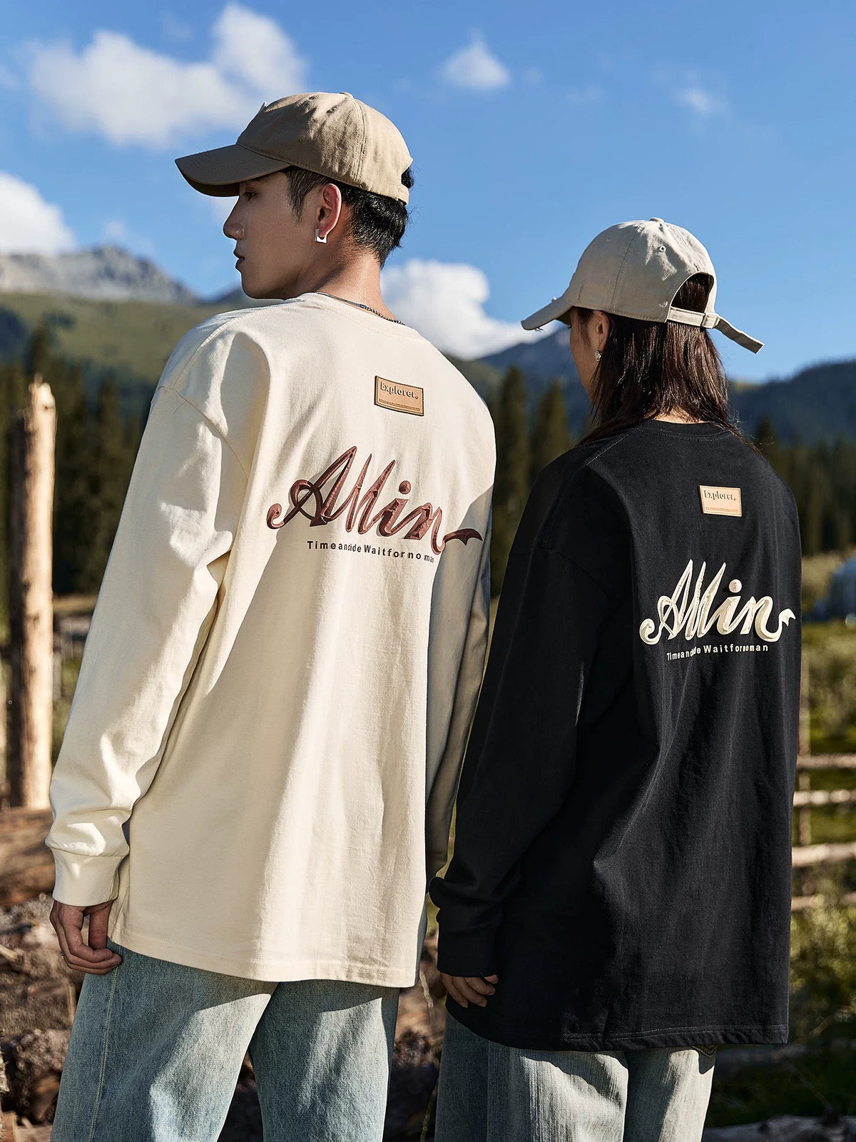 Alpine Script Graphic Long Sleeve Tee - Notkicks