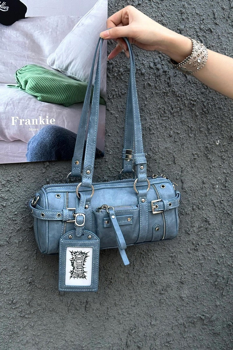Y2K Biker Baguette Bag - Notkicks