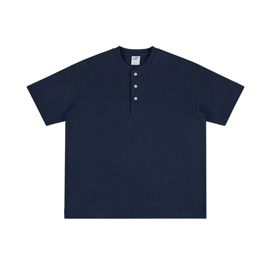 Core Crest Short-Sleeve Henley Tee - Notkicks