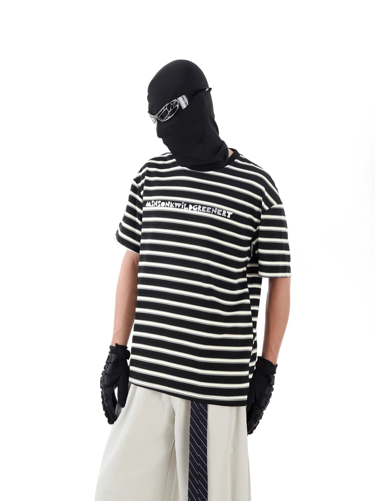 Static Signal Striped Tee - Notkicks