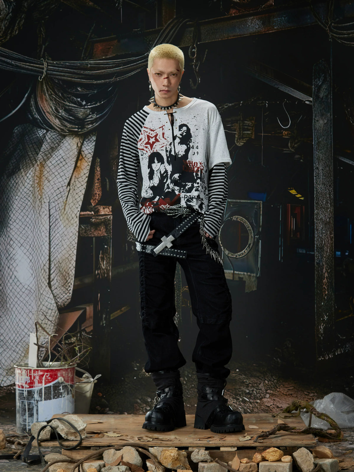 Riot Laced Revolt Graphic Layered Tee - Notkicks