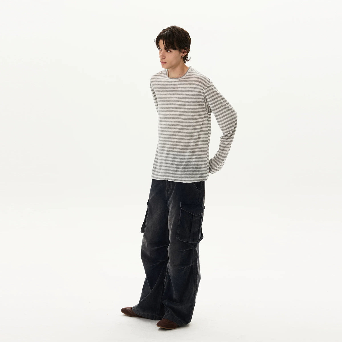 Tide Slouch Stripe Long Sleeve Tee - Notkicks