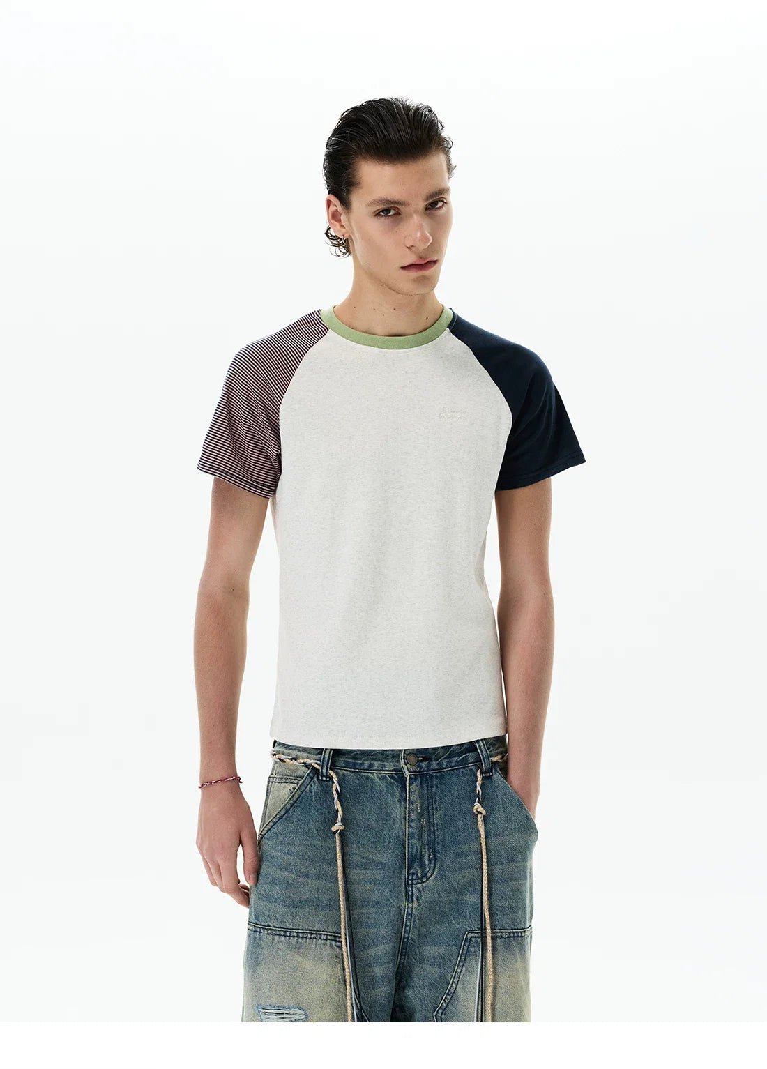 Tri-Block Raglan Tee - Notkicks