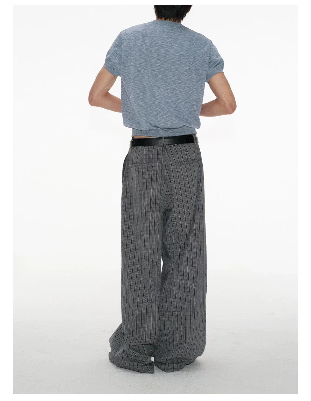 Mock Neck Short-Sleeve Knit Tee - Notkicks