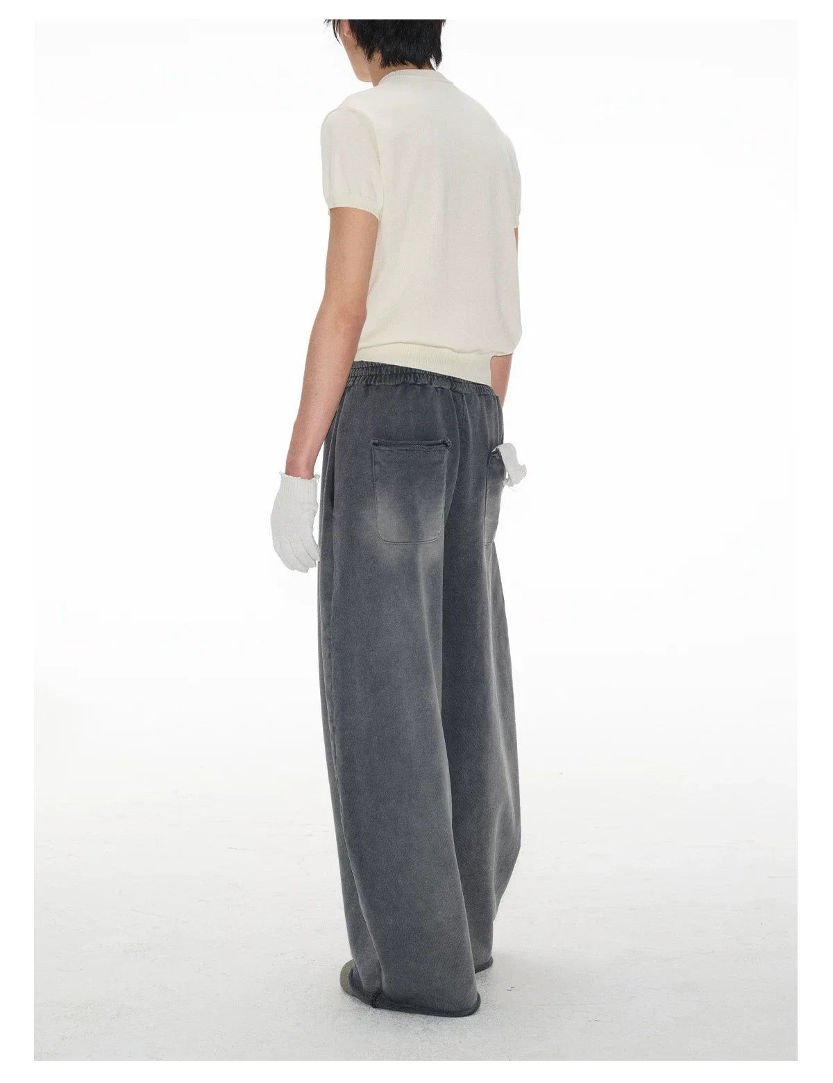 Mock Neck Short-Sleeve Knit Tee - Notkicks